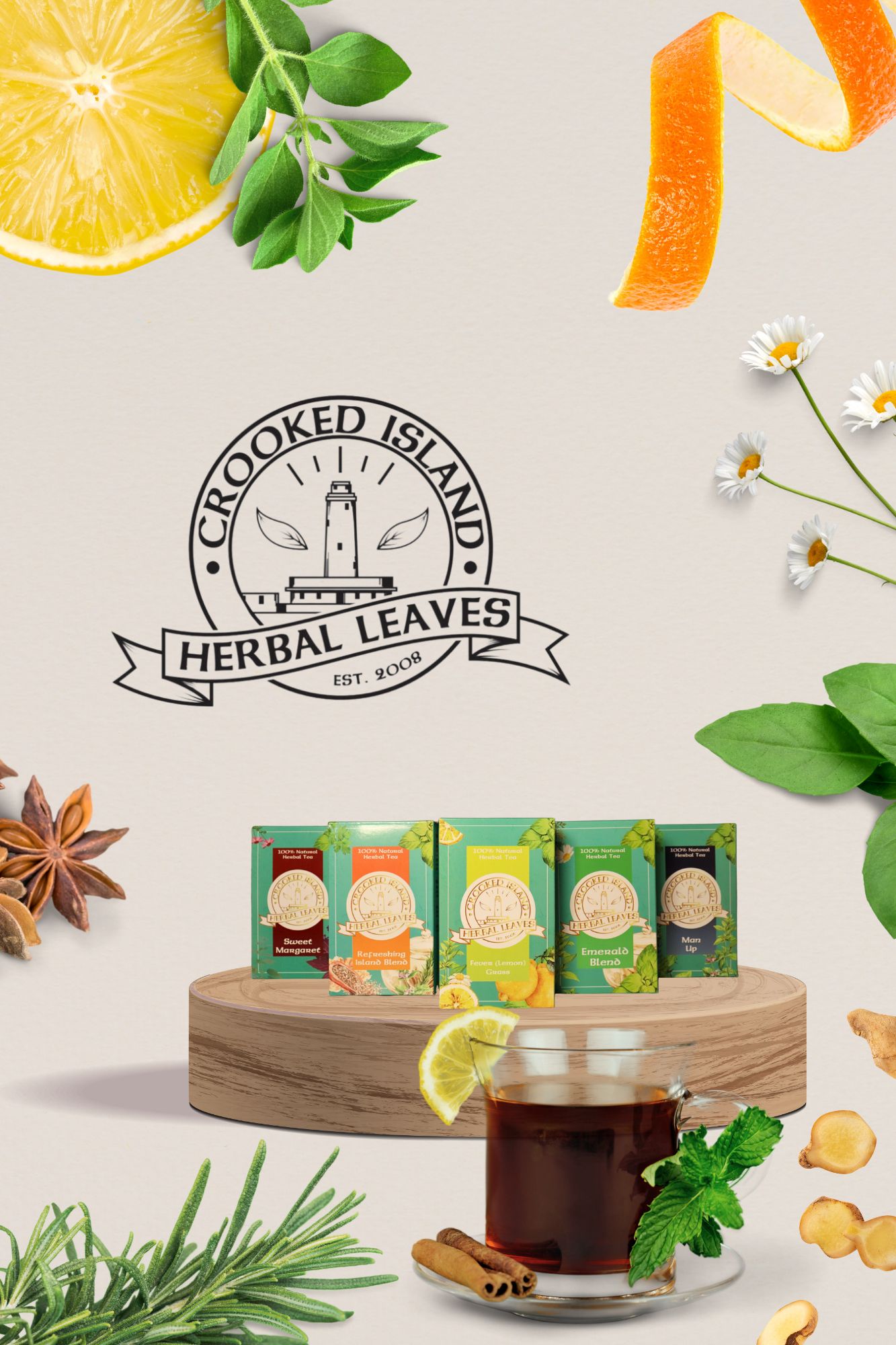 Crooked Island Herbal Leaves